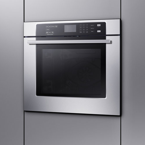 Forno Villarosa 30" 5 Cubic Feet Stainless Steel/Black Self Cleaning